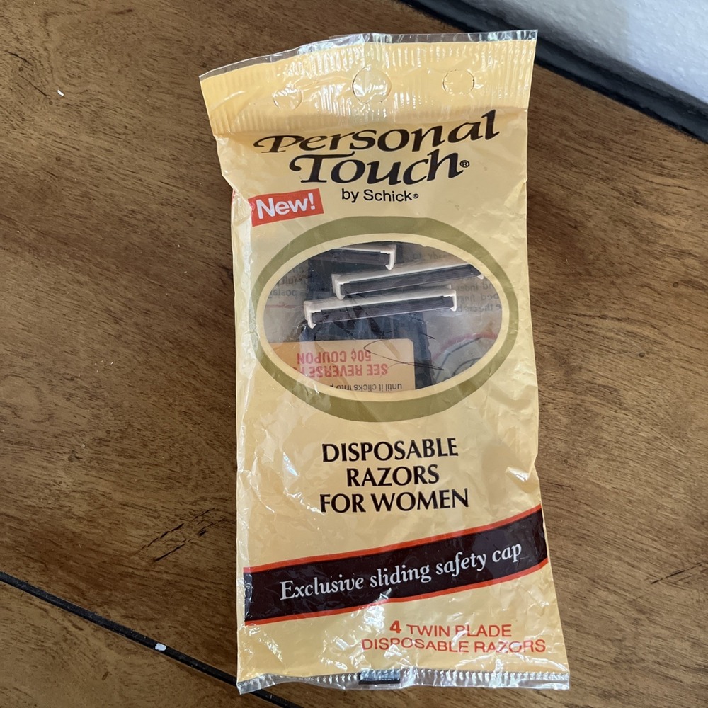 Schick Personal Touch Disposable Razors for Women 4-Pack - New Old Stock!‎